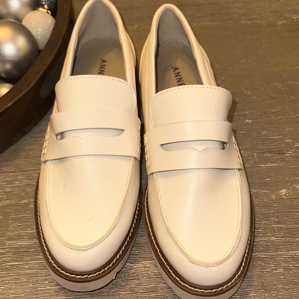 Anne Klein Cream Loafers